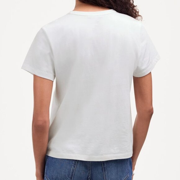 Madewell The Perfect Crewneck Tee in Cotton Size S - Picture 2 of 10